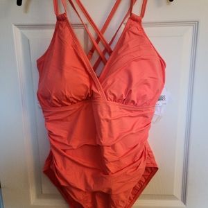 Coral-Plus Size-La Blanca Swimsuit